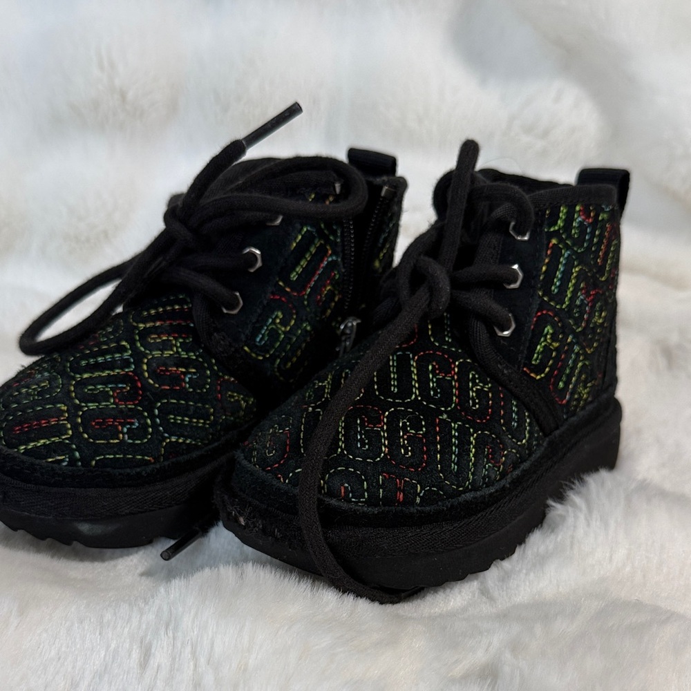 UGG Black Multicolor Kids Boots